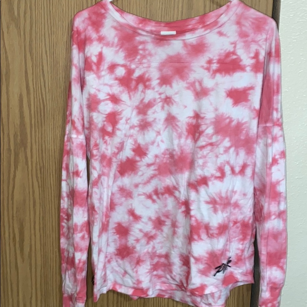 Victoria secret pink  long sleeve tie dye shirt